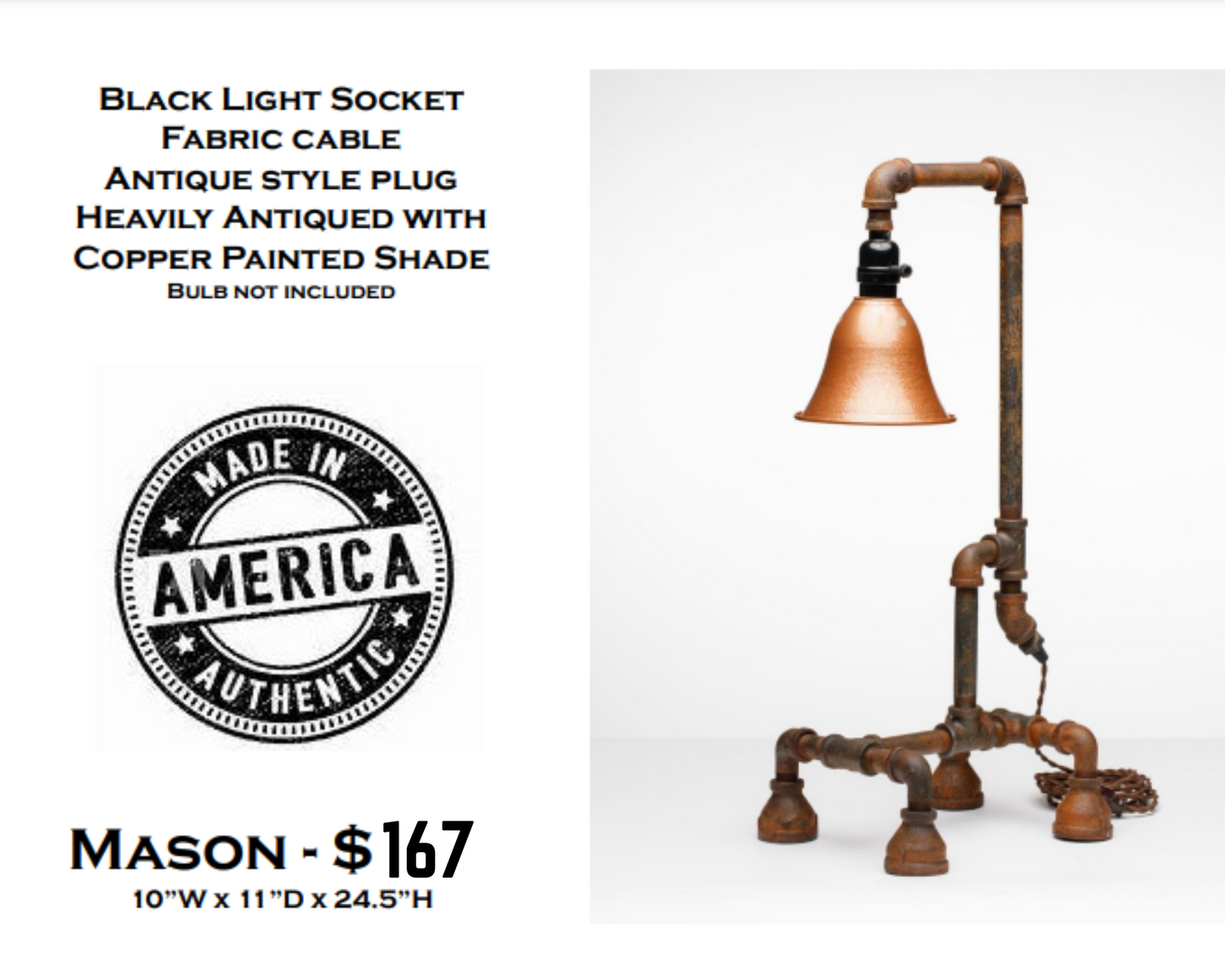 Mason Industrial Lamp